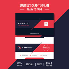 Editable business card template