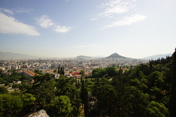 Obraz premium Panorama, the landscape of Athens in Greece, Europe