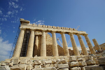 a temple in Athens, called the Parthenon