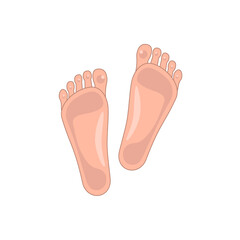 healthy skin of feet icon