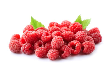 Raspberry with leaves