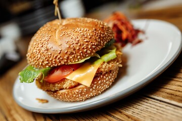 fries and sancwich combo on the plate