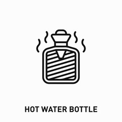 hot water bottle icon vector. hot water bottle sign symbol for your design	