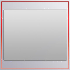 Multipurpose Modern Empty Square Box With Red Frame-For Banner, Poster, Cards & Social Media