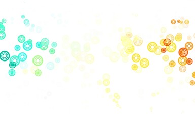 Light Multicolor vector template with circles.