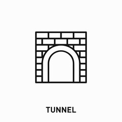tunnel icon vector. tunnel sign symbol for your design	