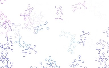 Light Pink, Blue vector template with artificial intelligence structure.