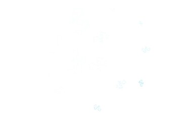 Light Pink, Blue vector background with Shining hearts.