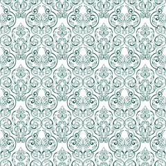 seamless pattern in monochrome colors, baroque ornament, swirls classic, wallpaper and fabric, wrapping paper, background for design