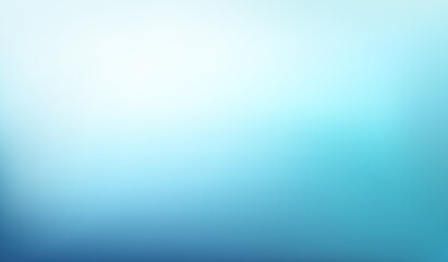 Abstract Gradient Light Blue background. Blurred aqua water backdrop. Vector illustration for your graphic design, banner, winter, summer, aqua poste or website