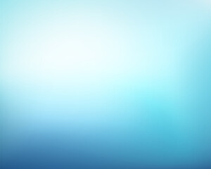 Abstract Gradient Light Blue background. Blurred aqua water backdrop. Vector illustration for your graphic design, banner, winter, summer, aqua poste or website