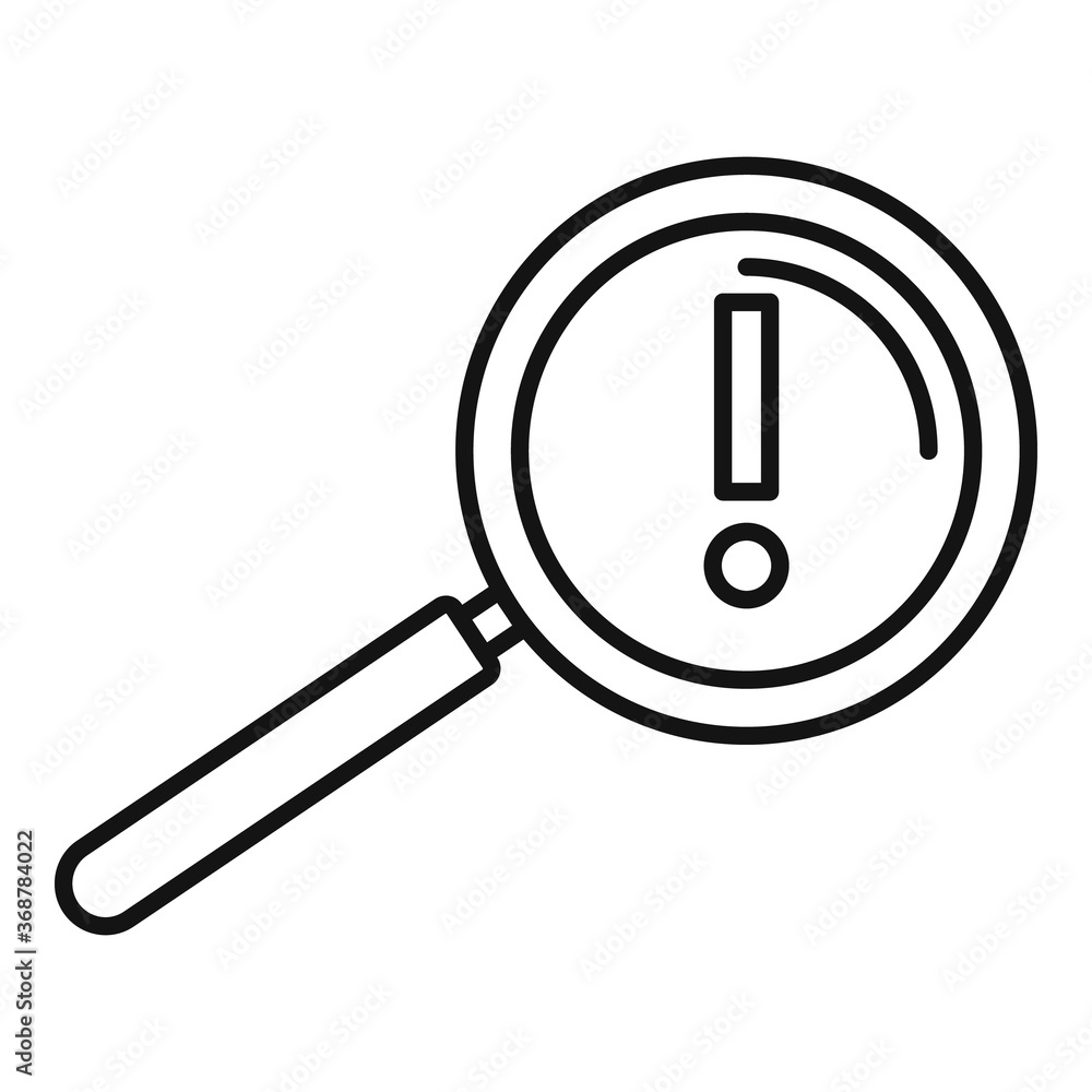 Poster search innovation icon. outline search innovation vector icon for web design isolated on white backg