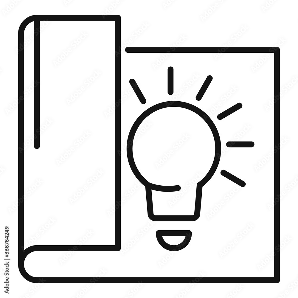 Poster new paper innovation icon. outline new paper innovation vector icon for web design isolated on white