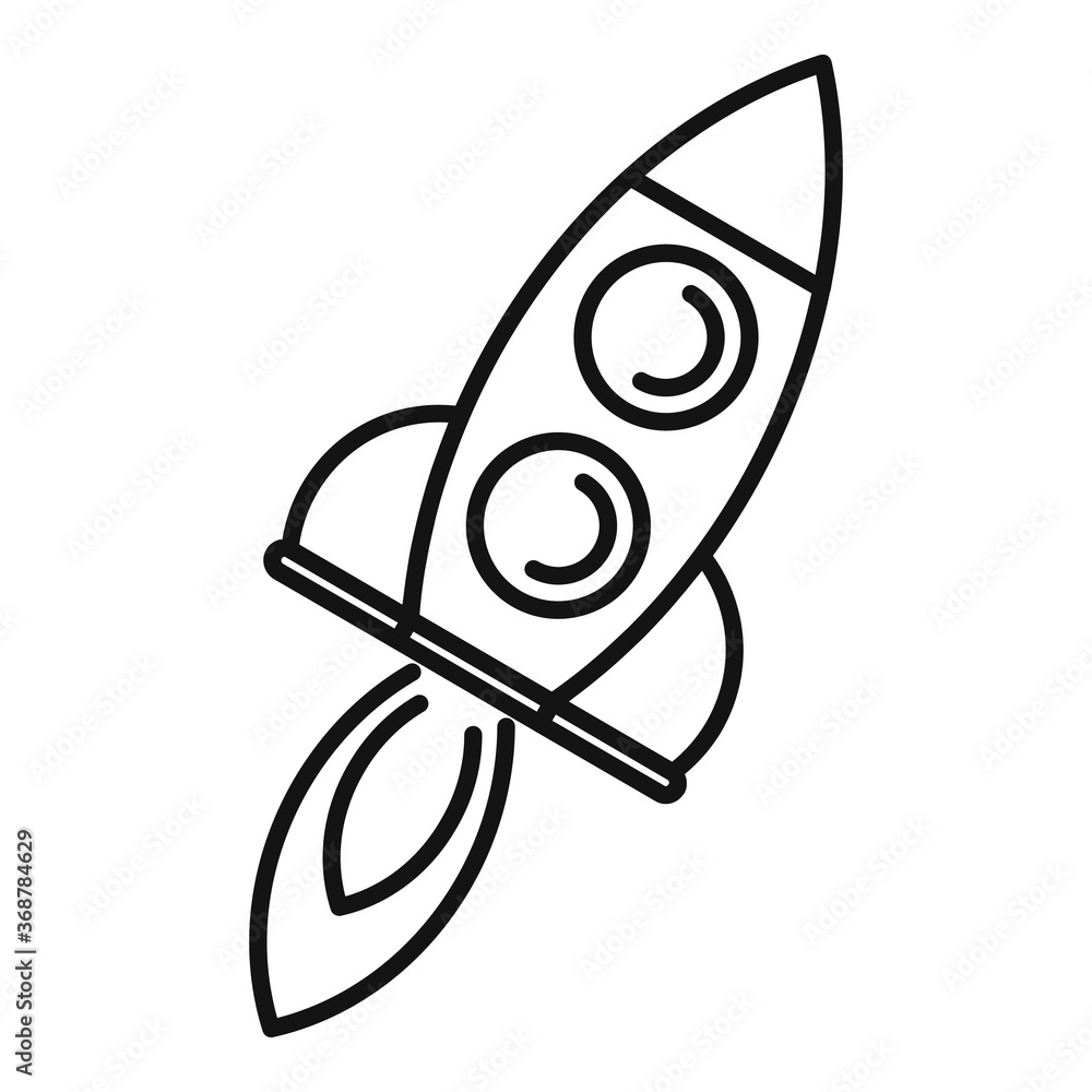 Poster power rocket innovation icon. outline power rocket innovation vector icon for web design isolated on