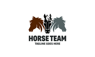 Horse Team Logo - Horse Group Squad Vector