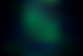 Dark Green vector blurred bright template.