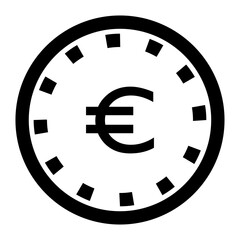Euro coin icon