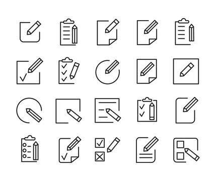 Simple set of register related outline icons. Elements for mobile concept and web apps. Thin line vector icons for website design and development, app development.