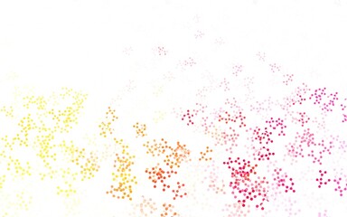 Light Red, Yellow vector template with artificial intelligence structure.