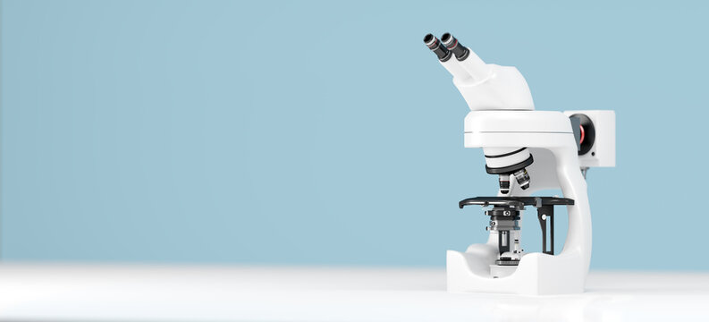 Laboratory with microscope