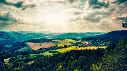Fernblick in die Thüringer Landschaft