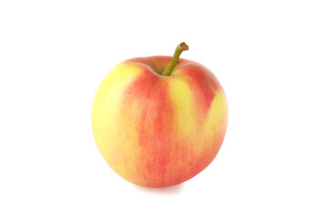 Red-yellow apple isolated on white