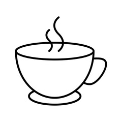 Hot drink in cup icon