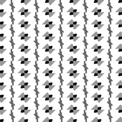 Vector seamless pattern texture background with geometric shapes in black, grey, white colors.