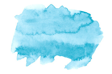 Sea blue watercolor isolated spots. Watercolor background for design.