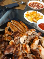 grilled pork chops