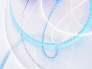 blue abstract fractal background 3d rendering illustration