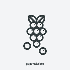 Grape vector icon. Ui/Ux. Premium quality.