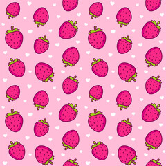 Cartoon strawberry pattern