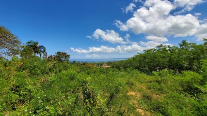 Fototapeta na wymiar Puerto Rico beach coastline is overlook