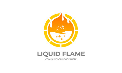 Liquid Flame Logo - icon Vector