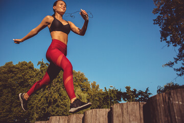 girl doing yoga and sports