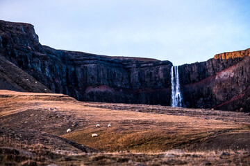Litlanesfoss waterfall, east Iceland
