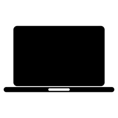 Slim laptop icon