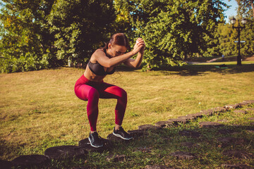 girl doing yoga and sports