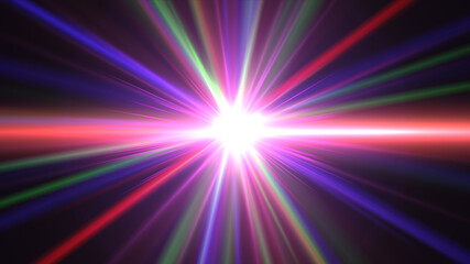Obraz premium abstract star burst flash laser beam illustration