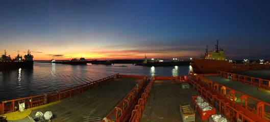 SUNRISE OVER THE RIVER