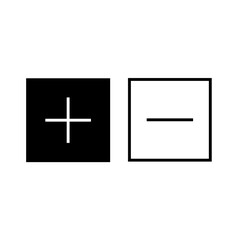 Plus And  Minus icon Set
