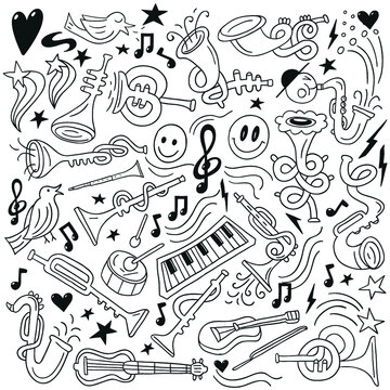 jazz - doodles set