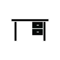 Desk office icon template