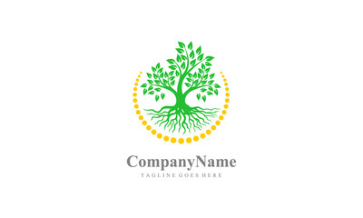 Tree Nature Logo - Tree Root Vector
