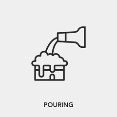 pouring icon vector sign symbol