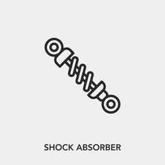 shock absorber icon vector sign symbol