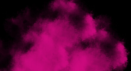 Fuschia Fog or smoke color isolated background for effect, text or copyspace.