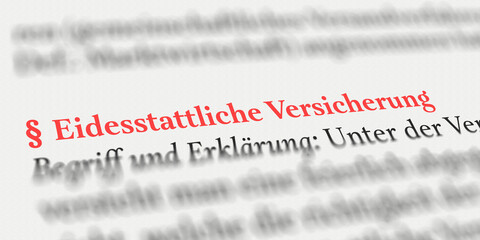 Eidesstattliche Versicherung rechtlich erklärt