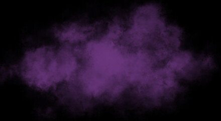 Sugarplum Fog or smoke color isolated background for effect, text or copyspace.